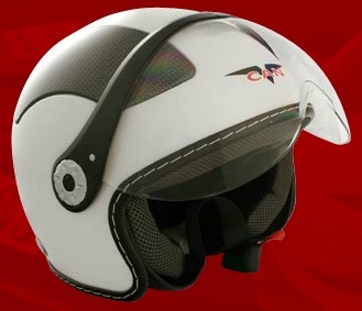 SaferWholesale Adult White Open Face Motorcycle Helmet (DOT Approved)