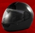 Adult Black Face Motorcycle Helmet (DOT Approved)