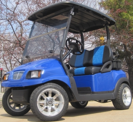 SaferWholesale 48V Royal Blue Club Car Precedent Golf Cart
