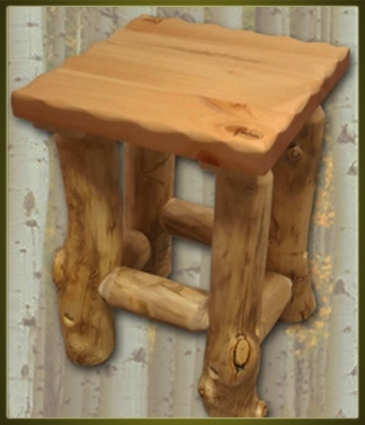 SaferWholesale Rustic Furniture Aspen Leg Nightstand
