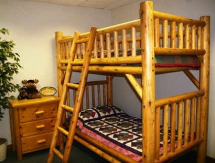 SaferWholesale Rustic Furniture Nicholas Bunk Bed