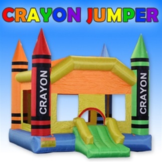 SaferWholesale Crayon Bouncer Bouncy House with Blower