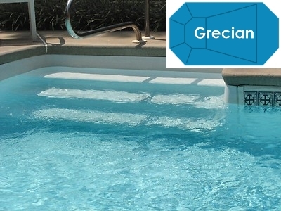 steel shaft and Neptune Complete 16'x32' Grecian InGround Swimming Pool Kit with Polymer Supports