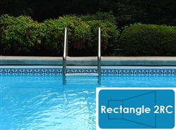 Complete 16'x36' Rectangle 2RC InGround Swimming Pool Kit with Steel Supports