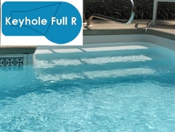 Complete 18x36 Keyhole Full R InGround Swimming Pool Kit with Wood Supports