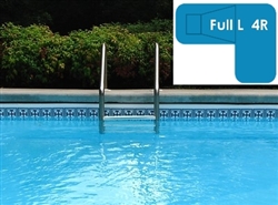 Complete 18x38x26 Full L 4R In Ground Swimming Pool Kit with Wood Supports