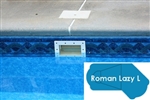 Complete 18'x45' Roman Lazy L  In Ground Swimming Pool Kit with Steel Supports