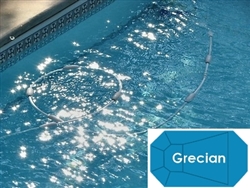 Complete 19'x37' Grecian InGround Swimming Pool Kit with Wood Supports