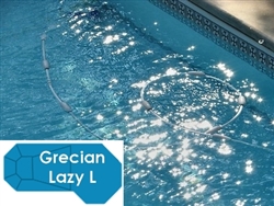 Complete 19'x46' Grecian Lazy L  InGround Swimming Pool Kit with Polymer Supports