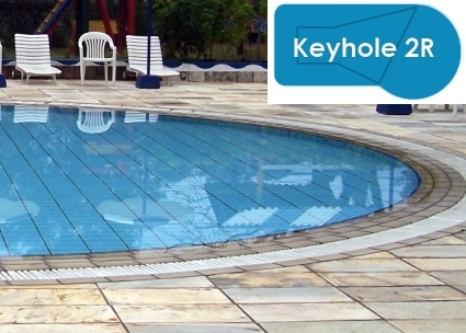 steel shaft and Neptune Complete 20x40 Keyhole 2R In Ground Swimming Pool Kit with Polymer Supports