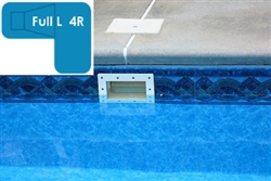 Complete 20x44x30 Full L 4R In Ground Swimming Pool Kit with Wood Supports