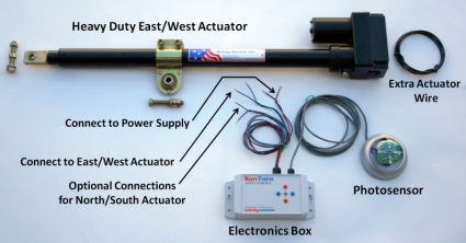 SaferWholesale Heavy Duty Single-Axis Solar Tracker Parts Kit