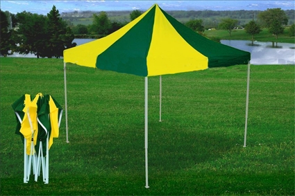 SaferWholesale 10' x 10' Pop Up Green & Yellow Party Tent