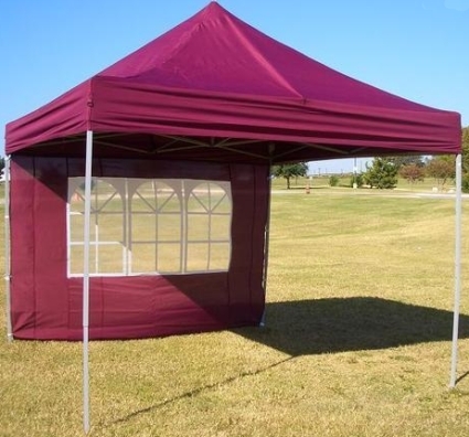 SaferWholesale 10' x 10' Easy Pop Up Maroon Party Tent