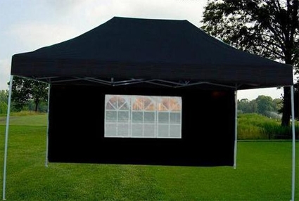 SaferWholesale 10' x 15' Black Easy Pop Up Party Tent