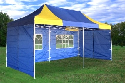 SaferWholesale Blue Yellow 10x20 Pop Up Canopy Party Tent Gazebo EZ