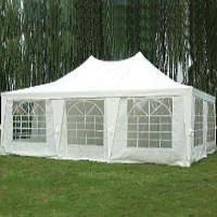 SaferWholesale 23 x16.5 Rectangle Wedding Party Gazebo Tent Canopy White