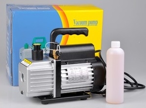 SaferWholesale 3 CFM Single Stage Rotary Vane Refrigerant Vacuum Pump