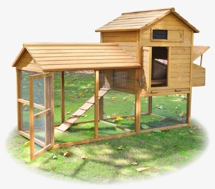 SaferWholesale Backyard Waterproof Wood Chicken Coop Hen Rabbit Hutch