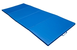 4'x10'x2" Folding Gym Exercise Mat - Blue