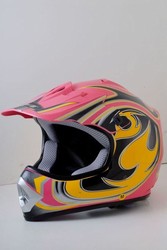 Pink MotoCross Helmet (DOT Approved) Kids or Adult
