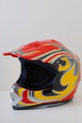 Red MotoCross Helmet (DOT Approved) Kids or Adult