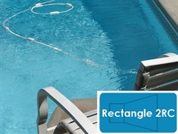 Complete 12'x24' Rectangle 2RC InGround Swimming Pool Kit with Steel Supports