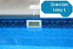 Complete 16'x42' Grecian Lazy L  InGround Swimming Pool Kit with Steel Supports