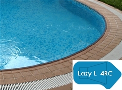 Complete 18'x44' Lazy L 4RC InGround Swimming Pool Kit with Steel Supports