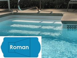 Complete 20'x42' Roman InGround Swimming Pool Kit with Steel Supports