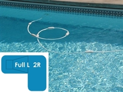 Complete 20x44x30 Full L 2R InGround Swimming Pool Kit with Steel Supports