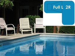 Complete 20x44x30 Full L 2R InGround Swimming Pool Kit with Wood Supports