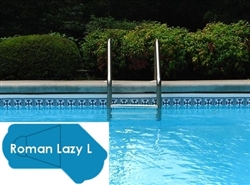 Complete 20'x49' Roman Lazy L  InGround Swimming Pool Kit with Wood Supports
