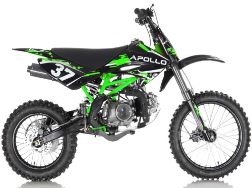 125cc Dirt Bike Apollo Series Manual Kick Start Dirt Bike - AGB-37CRF-2