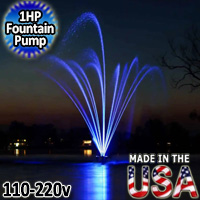 Lake Pond Water Fountain Pump With 1 HP Motor 110v to 220v