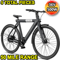 Bird - A-Frame eBike, 500Watt Motor Electric Bike, 50mi Max Range, 20mph Max Speed, Embedded Dash Display, Removable Battery, and App Compatible