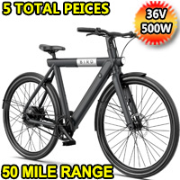 Bird - A-Frame eBike, 500Watt Motor Electric Bike, 50mi Max Range, 20mph Max Speed, Embedded Dash Display, Removable Battery, and App Compatible