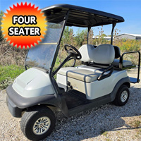 Club Car Precedent 48v Electric Golf Cart 4 Seater With Windshield & Flipseat - 2023
