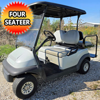 Club Car Precedent 48v Electric Golf Cart 4 Seater With Windshield & Flipseat - 2023