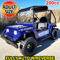 Adult Mini Jeep GR-9 200cc with Spare Tire Truck Gas Golf Cart Mini jeep Vehicle - GR-9