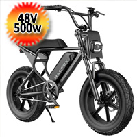 Macfox M16 eBike, 500Watt Motor Electric Bike, 25mi Max Range, 20mph Max Speed
