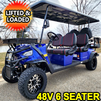 6 Seater Renegade Electric Golf Cart Family Fun 48v 5000 Watt High Power Golf Cart