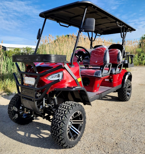 48V Electric Golf Cart 6 Seater Lifted Renegade+ Edition Utility Golf UTV  Compare To Coleman Kandi
