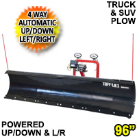 Tuff Lift Sidekick XL 96" Snow Plow Blade 4 Way Automatic Up/Down & Left/Right w/ Wireless Remote