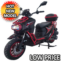 150cc 4 Stroke Gas Moped Scooter W/ Disc Brake - UGLY TANK 150