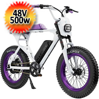 Macfox X1S x Bs.zay eBike, 500Watt Motor Electric Bike, 28mi Max Range, 20mph Max Speed
