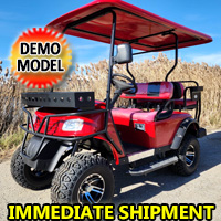 Brand New 48v Electric Golf Cart Lifted & Loaded eMACHINE -  RED