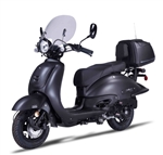 Znen 150cc 4 Stroke 8.5hp Gas Moped Scooter With USB Adapter  - T-G-BLACKOUT