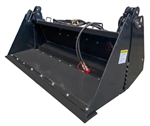 75'' Skid Steer 4-in-1 Bucket Snow Plow Attachment for TUFF-LIFT Mini Excavators - AGT-4IN1BCT