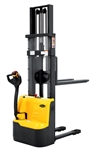 Fully Powered Electric Stacker 2640lbs Capacity With Fixed Legs - 98"/118" Lifting - CDD12RE